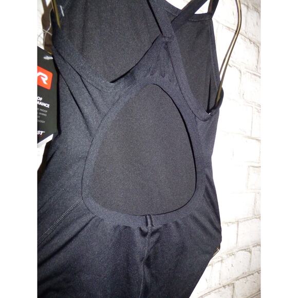 TYR Women's Durafast Diamondfit Black 1 Piece Swimsuit Size M 32 NEW - Picture 8 of 11